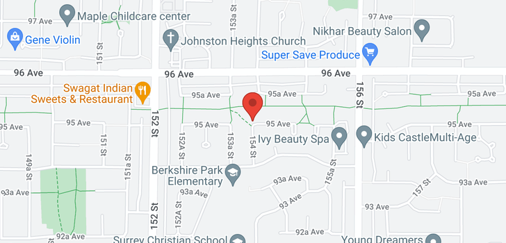 map of 15407 95 AVENUE